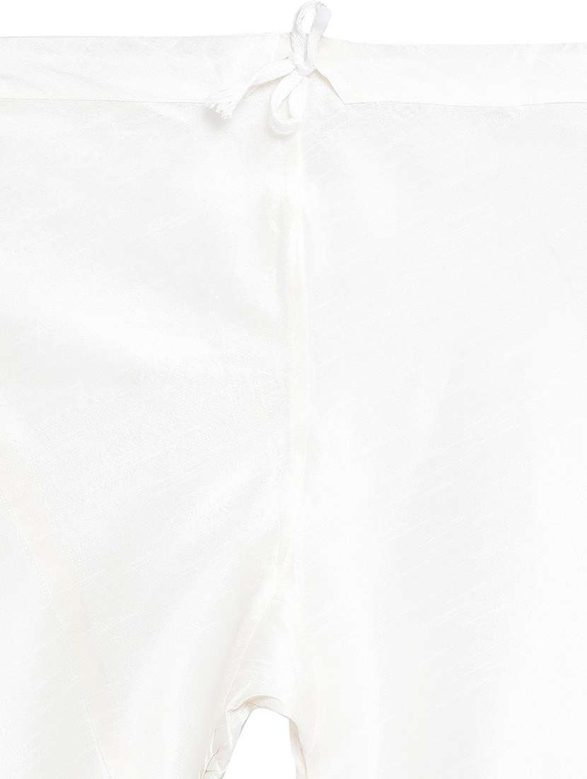 men mandarin neck solid kurta churidar set - 21728661 -  Standard Image - 4