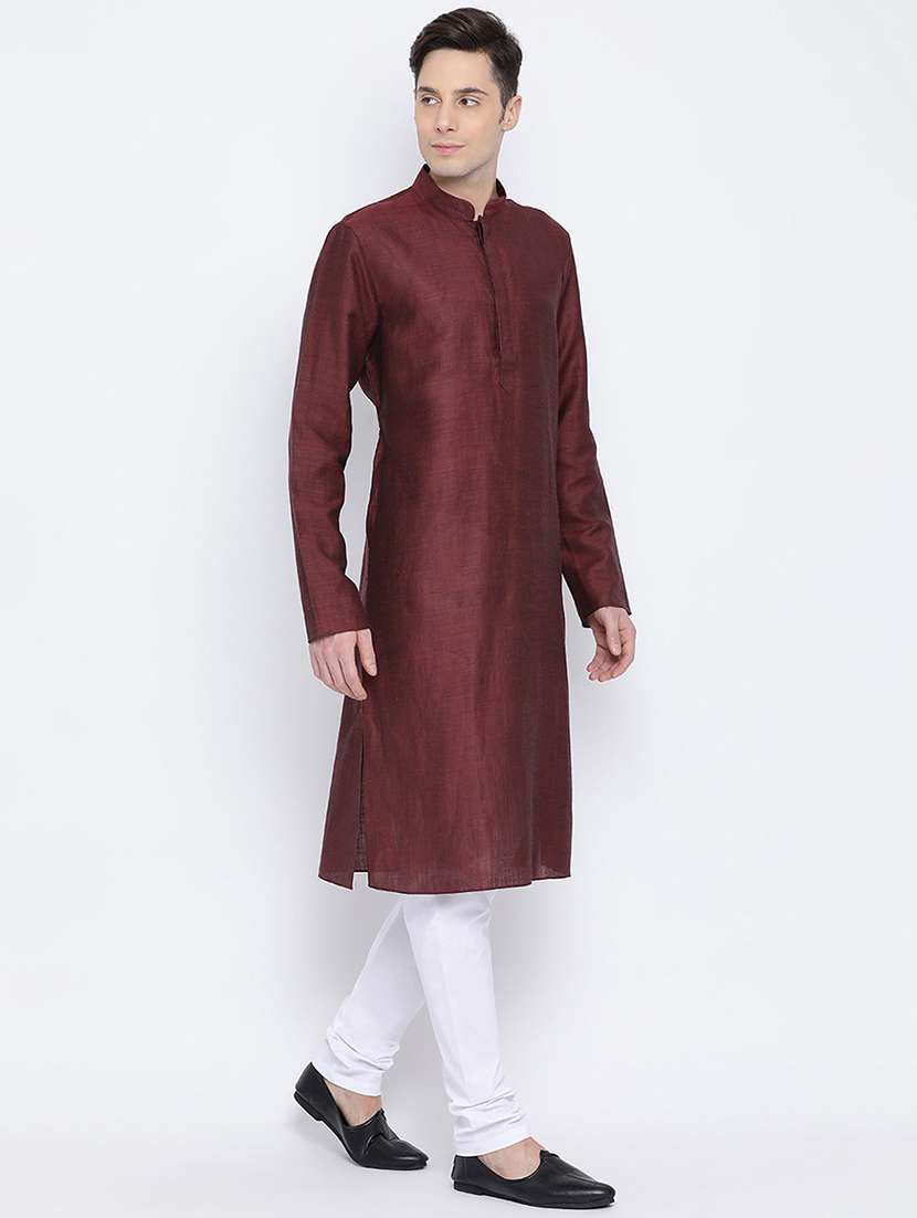 men solid mandarin neck kurta  - 21728934 -  Standard Image - 1