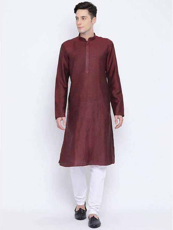 men solid mandarin neck kurta  - 21728935 -  Zoom Image - 0