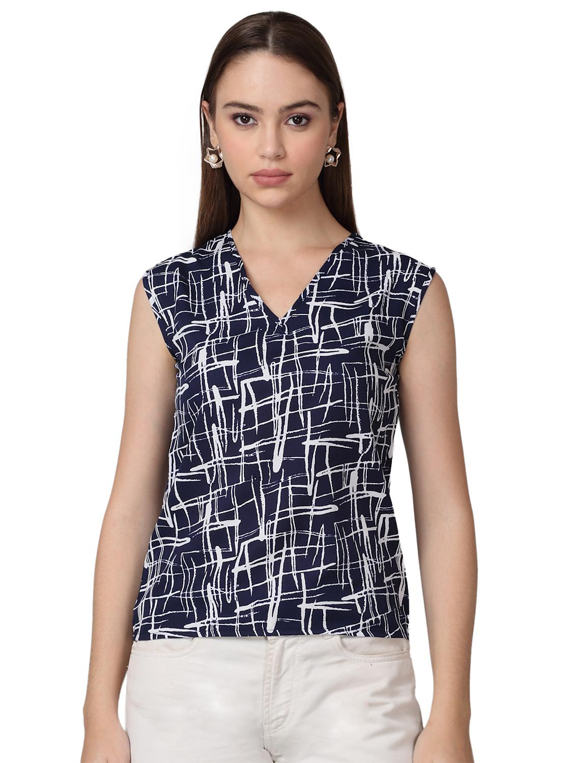 women printed sleeveless top - 21729139 - Zoom Image - 0
