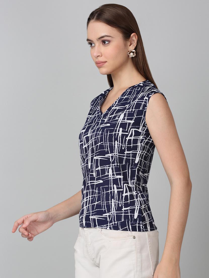 women printed sleeveless top - 21729139 - Standard Image - 1