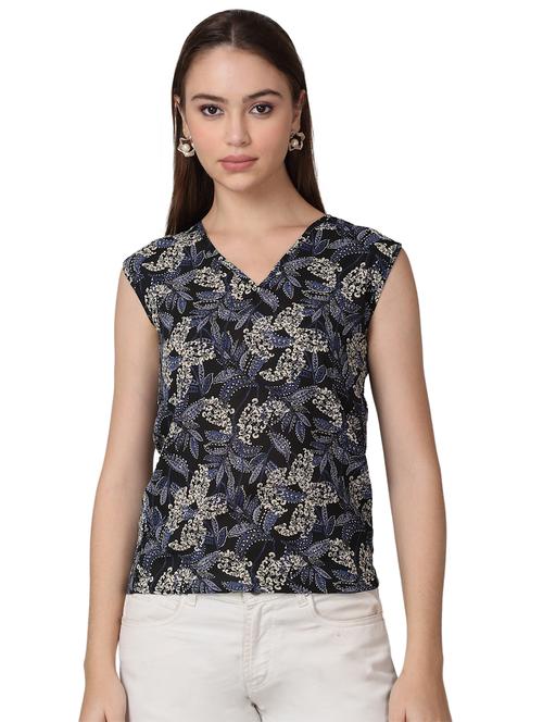 women printed sleeveless top - 21729143 - Standard Image - 0