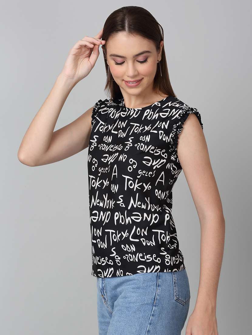 women printed sleeveless top - 21729145 -  Standard Image - 1