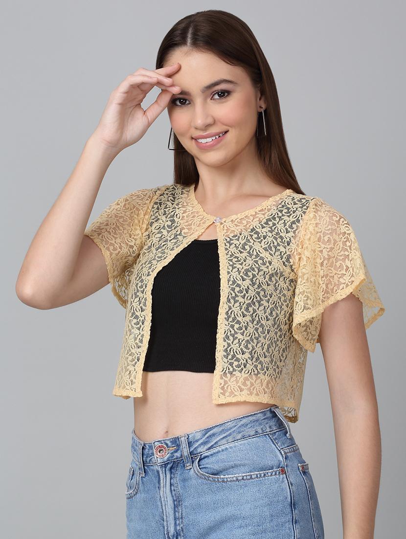 women self design regular shrug - 21729183 -  Standard Image - 1