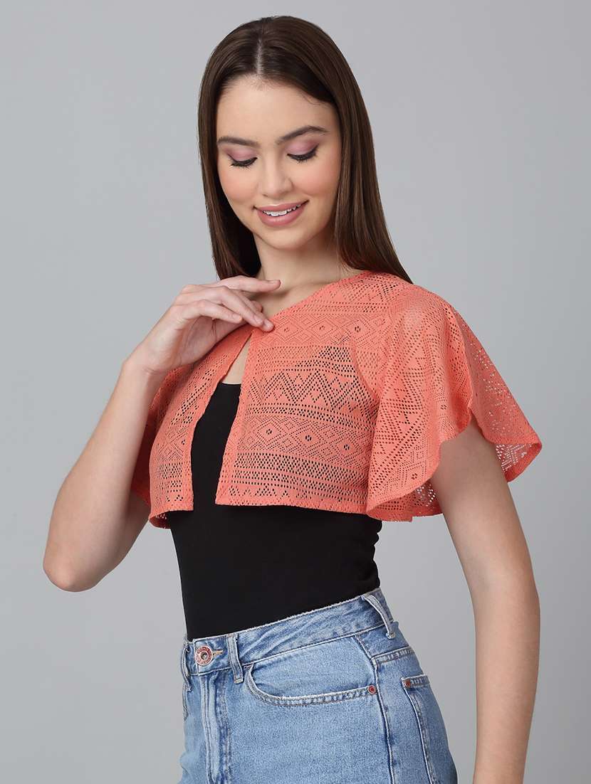 women self design regular shrug - 21729193 -  Standard Image - 1