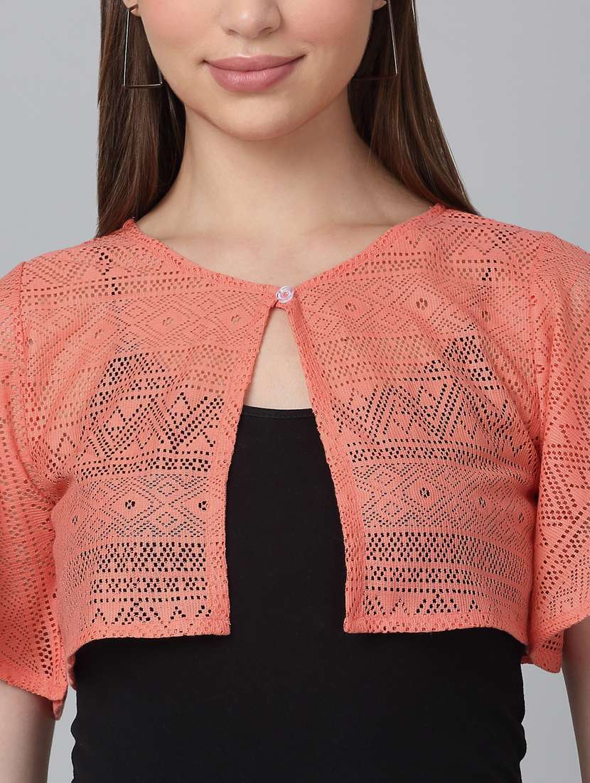 women self design regular shrug - 21729193 -  Standard Image - 4