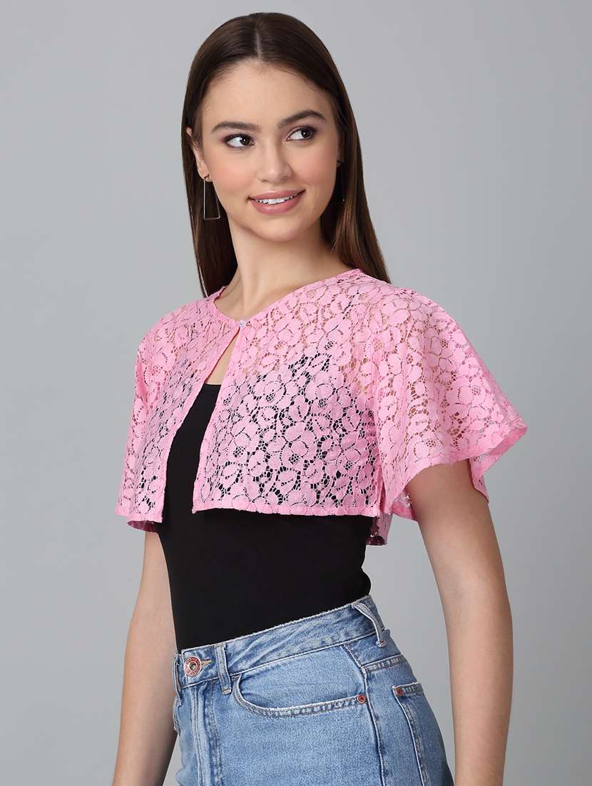 women self design regular shrug - 21729195 -  Standard Image - 1