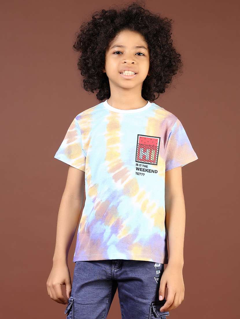 boys printed short sleeve regular fit t-shirt - 21729240 -  Standard Image - 1