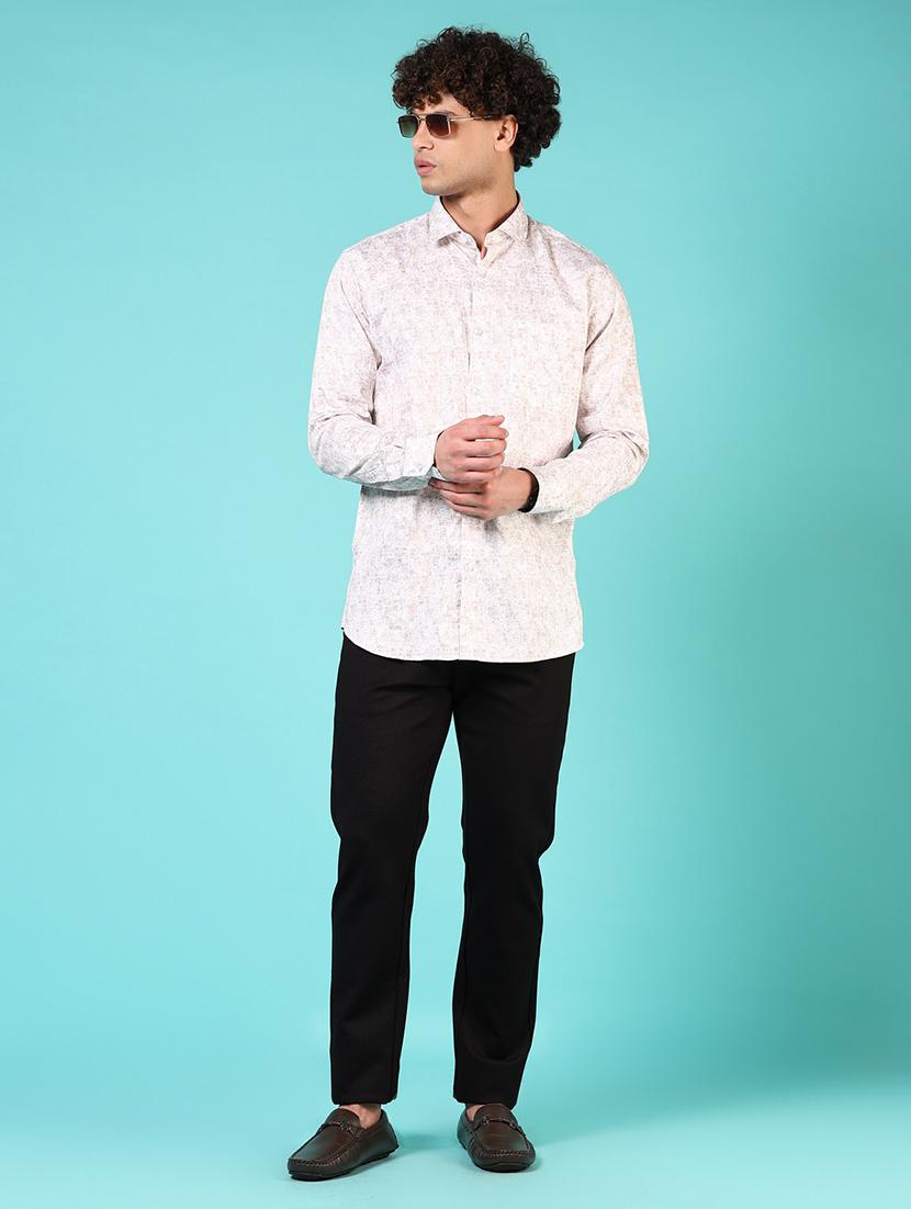 men printed long sleeve regualr fit casual shirt - 21729263 - Standard Image - 4