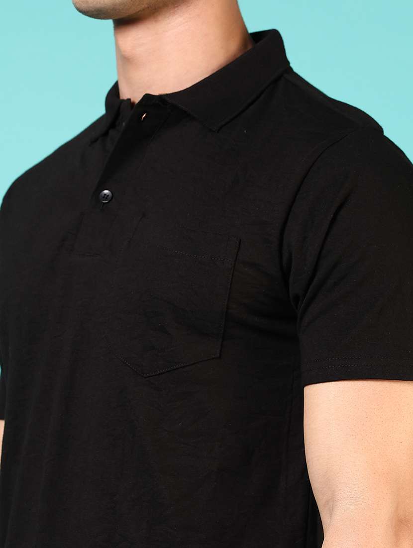 men solid short sleeve regular fit polo t-shirt - 21729294 -  Standard Image - 4