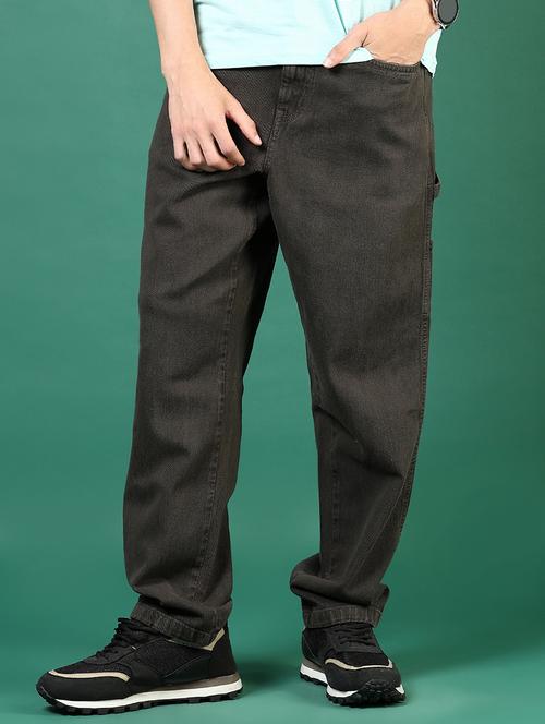 men black mid rise denim jeans - 21729297 - Standard Image - 0