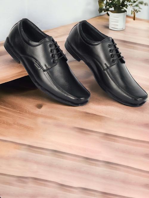 men black lace-up derbys - 21729357 - Standard Image - 0
