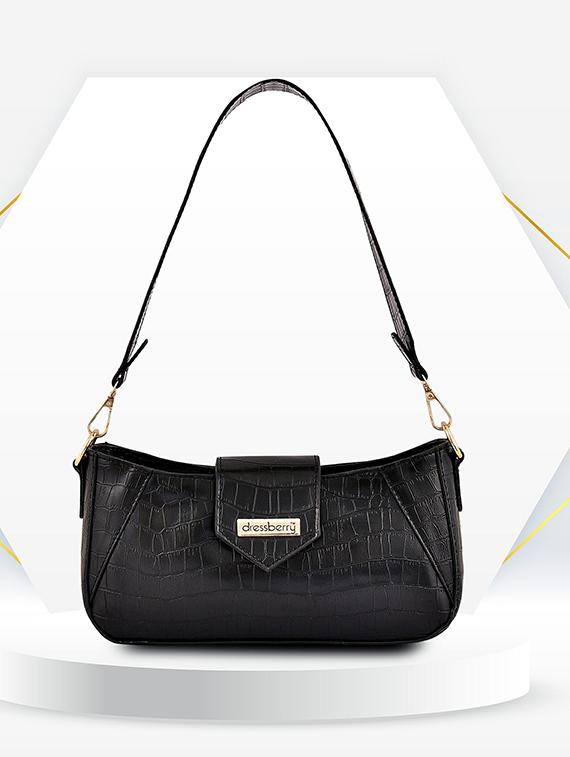 women solid pu leather handbag - 21729584 -  Zoom Image - 0