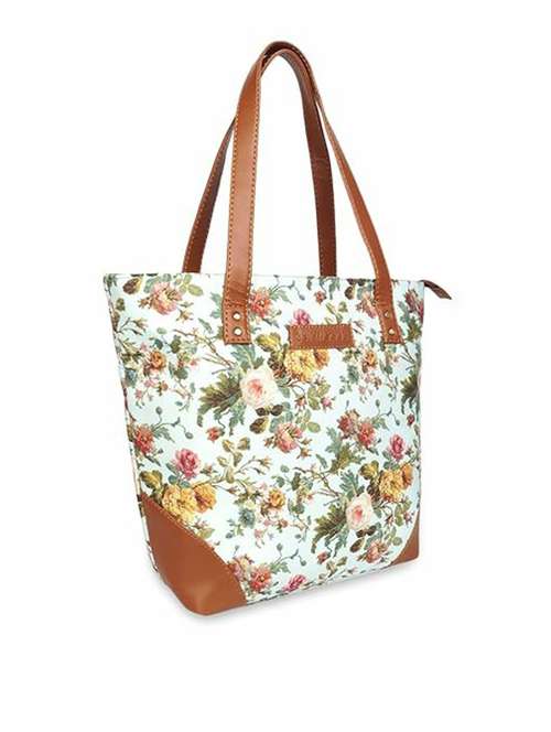 women floral printed tote bag - 21729602 - Standard Image - 0