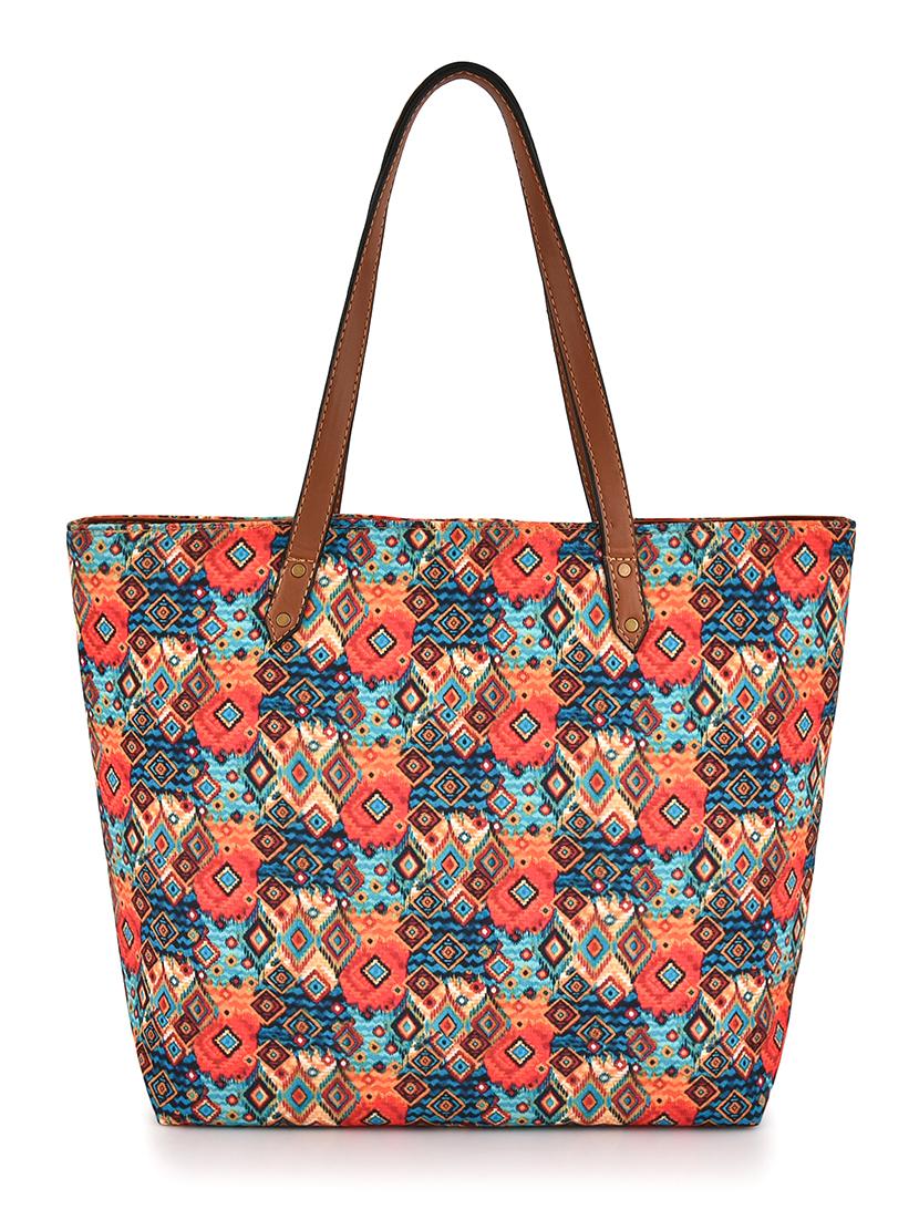women canvas printed tote bag - 21729608 - Zoom Image - 0