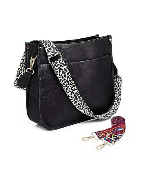 women black solid sling bag - 21729632 -  Standard Image - 0