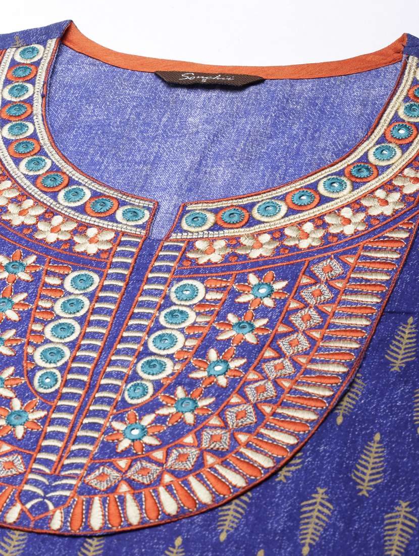 women three quarter sleeve straight kurti - 21729762 -  Standard Image - 6