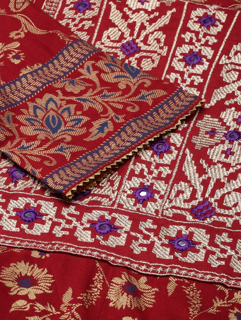 women embroidered three quarter sleeve flared kurta - 21729790 - Standard Image - 6