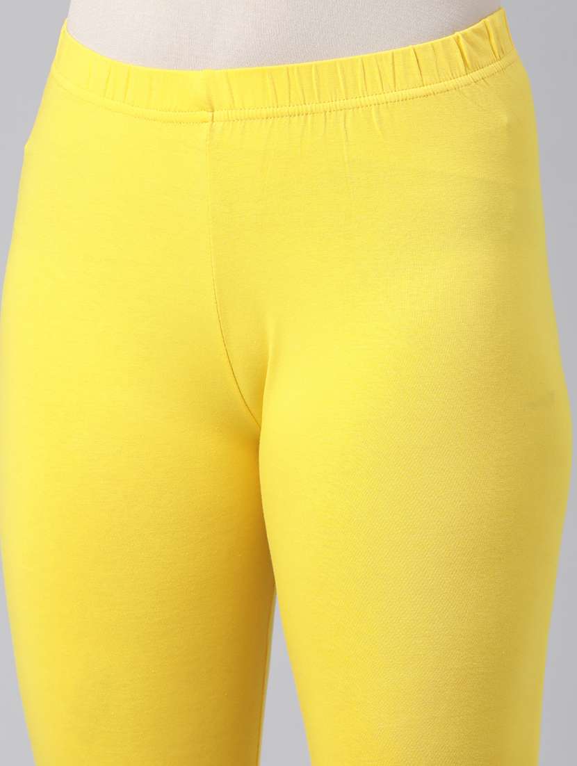 women solid mid rise legging - 21729813 - Standard Image - 4