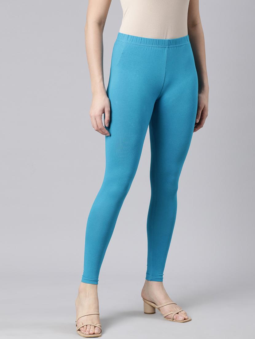 women solid mid rise legging - 21729816 - Standard Image - 1