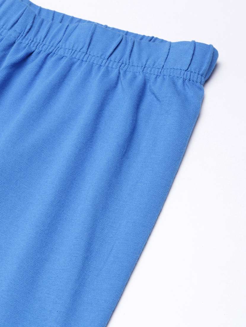 women blue solid full length leggings - 21729822 - Standard Image - 6