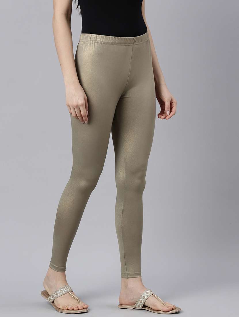 women solid high rise ankle length leggings - 21729824 -  Standard Image - 1