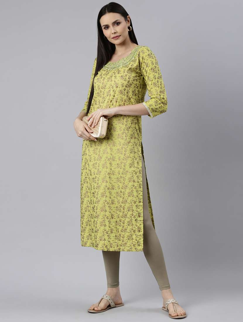 women solid high rise ankle length leggings - 21729824 -  Standard Image - 4