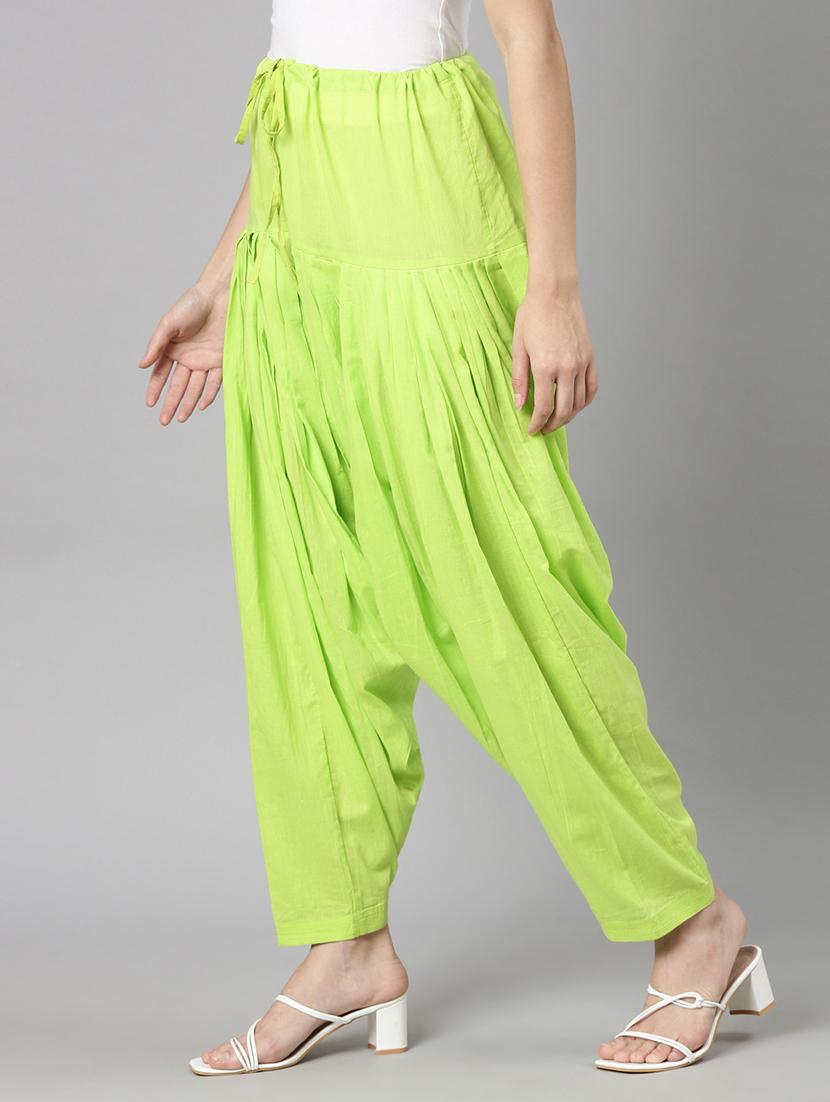women green solid patiyala salwar - 21729833 - Standard Image - 1