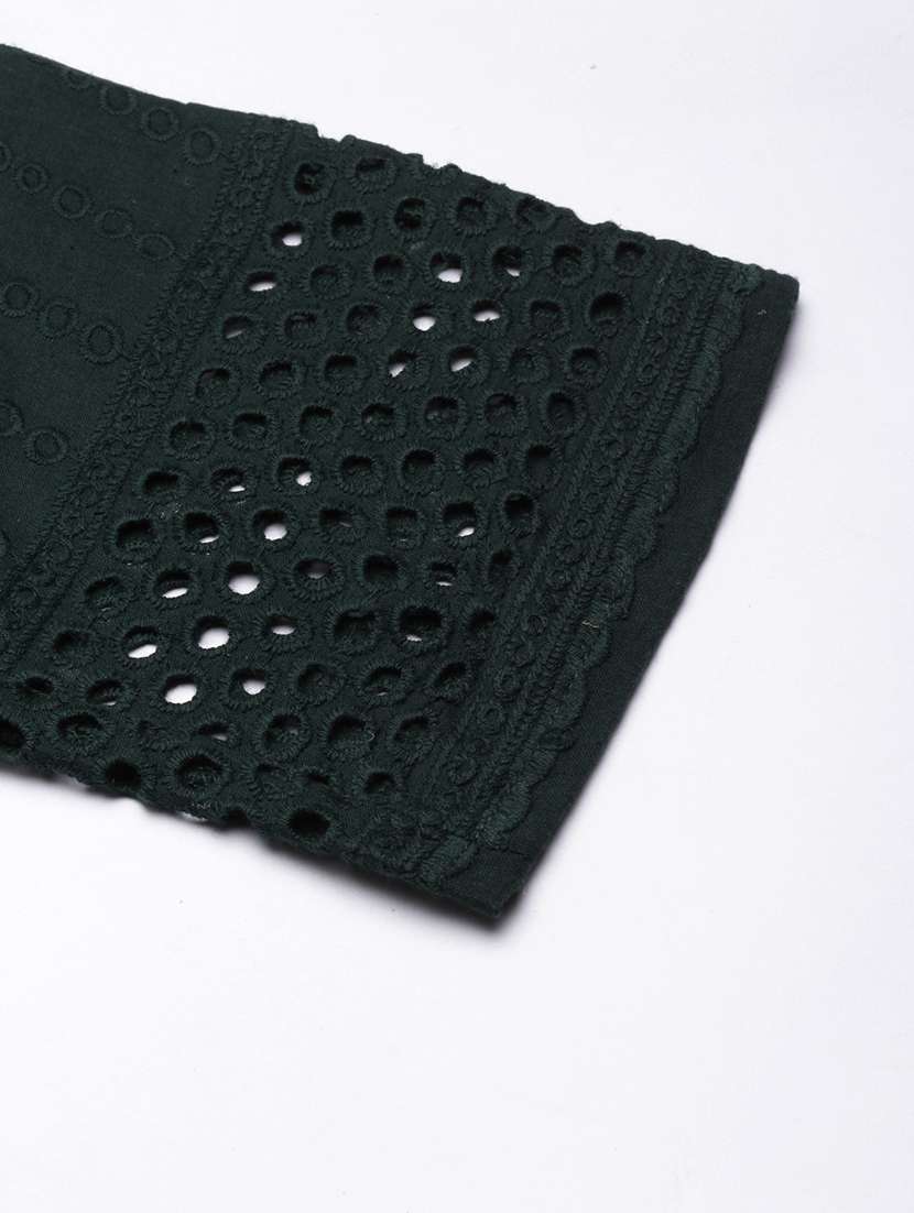 women embroidered mid rise tapered pant - 21729849 -  Standard Image - 6