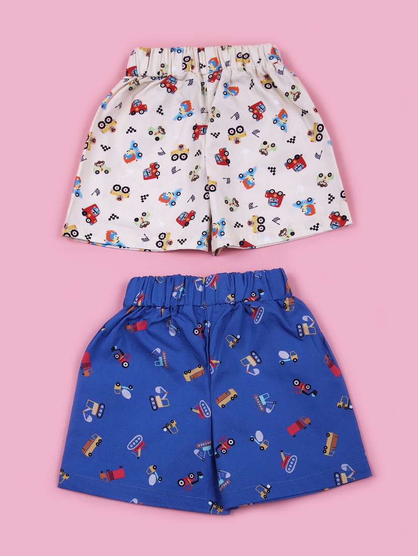 kids pack of 2 printed shorts - 21729984 - Standard Image - 1