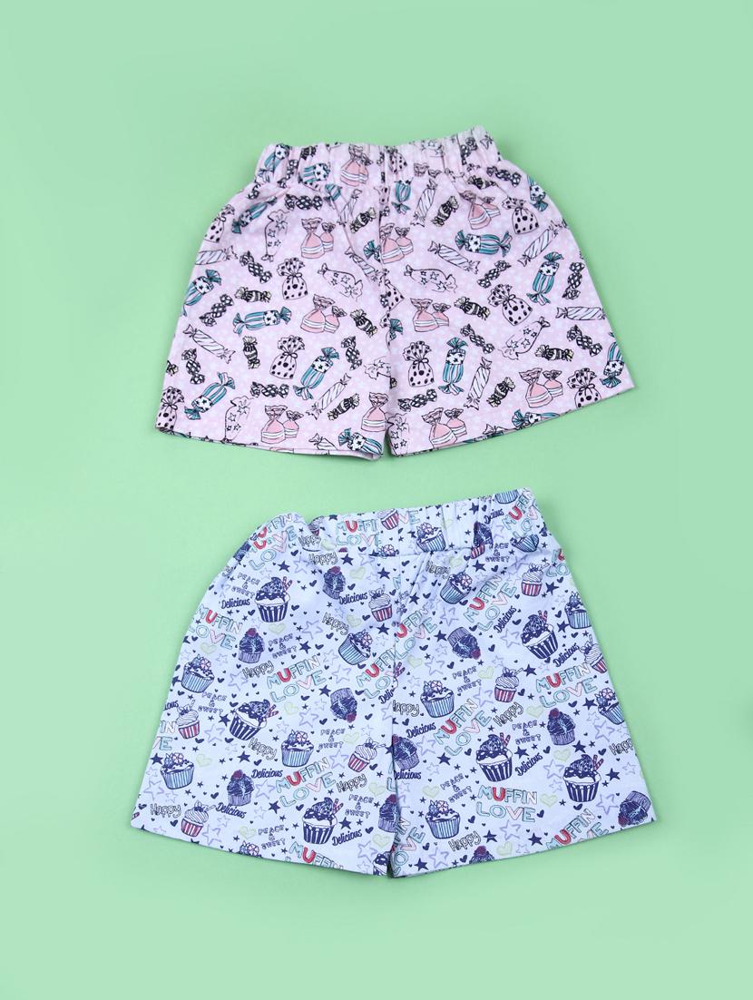 kids pack of 2 printed shorts - 21729985 -  Standard Image - 1