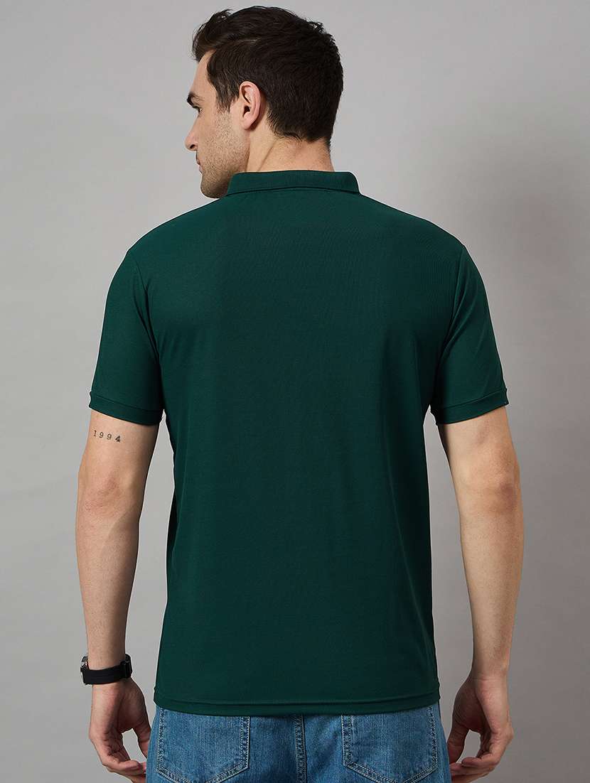 men loose fit color block polo t-shirt - 21730101 -  Standard Image - 1