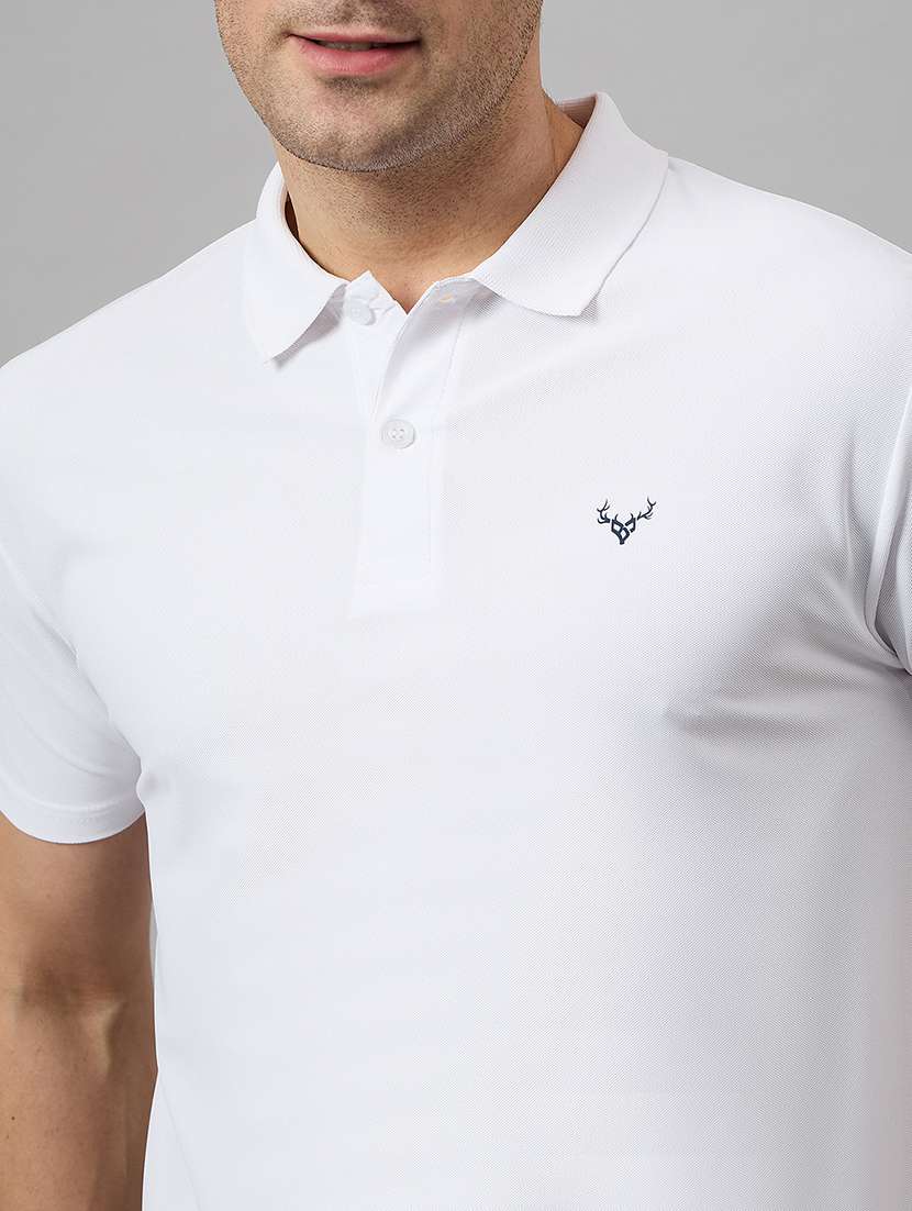 men slim fit plain polo t-shirt - 21730119 -  Standard Image - 4