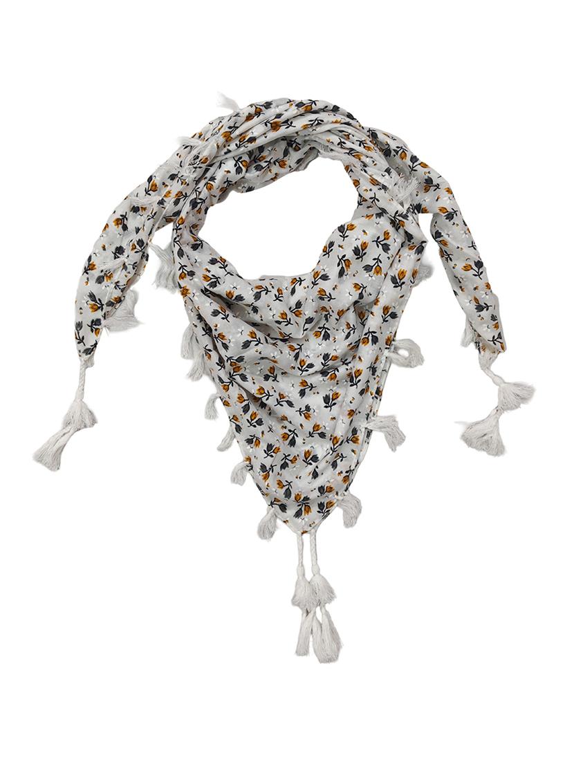 women pack of 2 printed tassel detailed scarves - 21730145 -  Standard Image - 1
