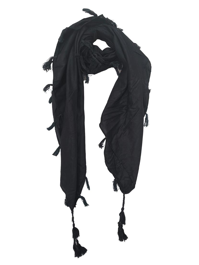 women pack of 2 plain tassel detailed scarves - 21730151 -  Standard Image - 1