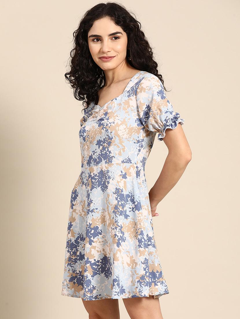 women printed a-line dress - 21730260 -  Standard Image - 1