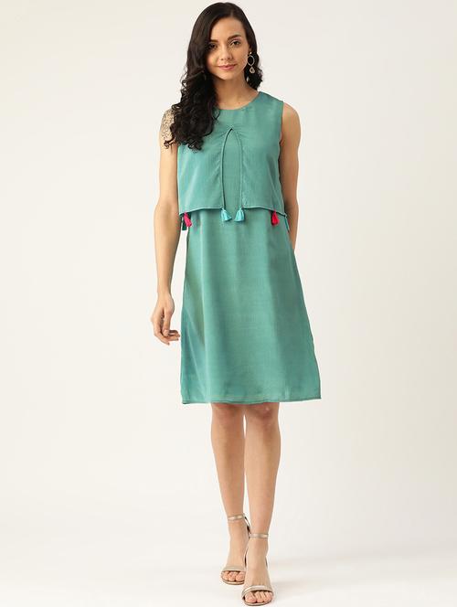 women solid a-line dress - 21730290 -  Standard Image - 0