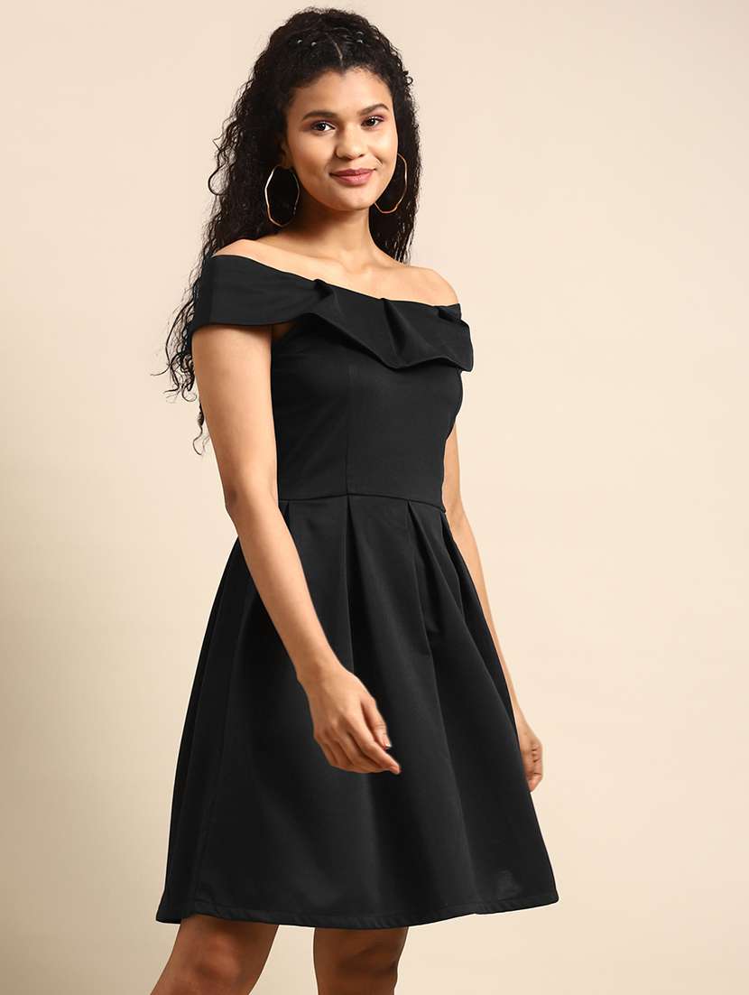women solid a-line dress - 21730309 -  Standard Image - 1
