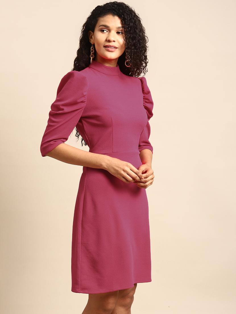 women solid sheath dress - 21730312 - Standard Image - 1