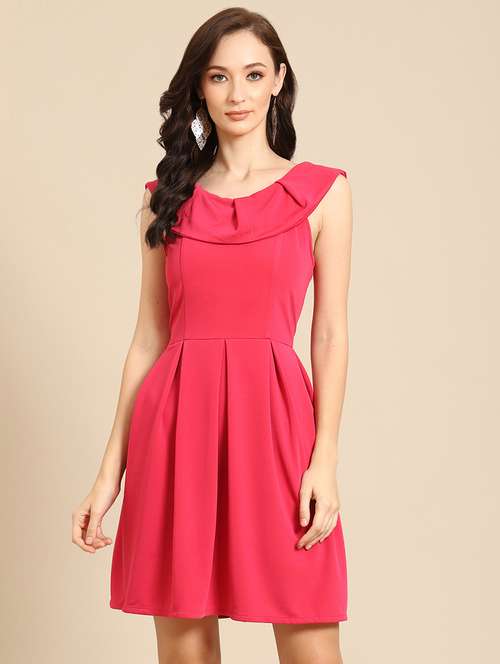 women solid a-line dress - 21730321 -  Standard Image - 0