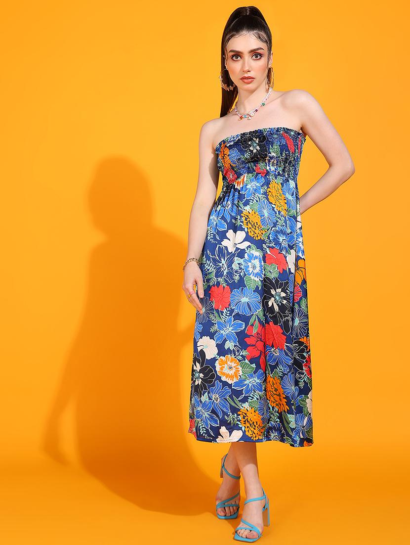 women printed a-line dress - 21730332 - Zoom Image - 0