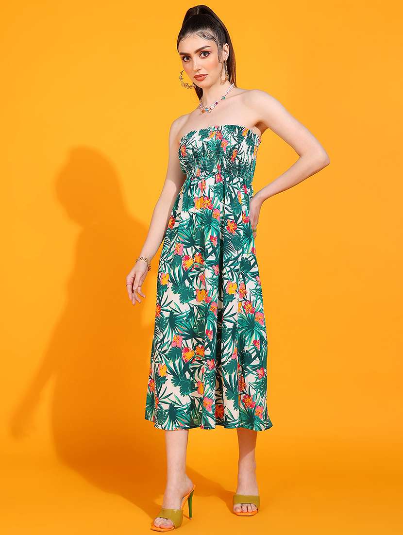 women printed a-line dress - 21730345 -  Standard Image - 1