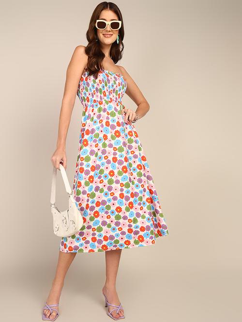 women printed a-line dress - 21730348 -  Standard Image - 0