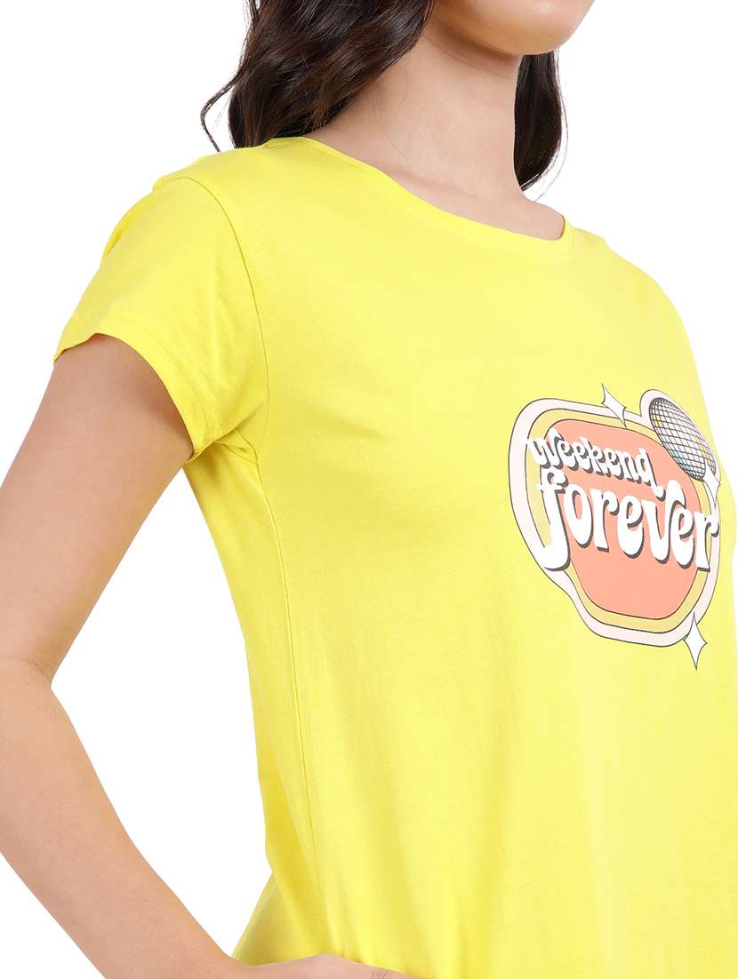 women printed round neck sleepshirts - 21730654 -  Standard Image - 6