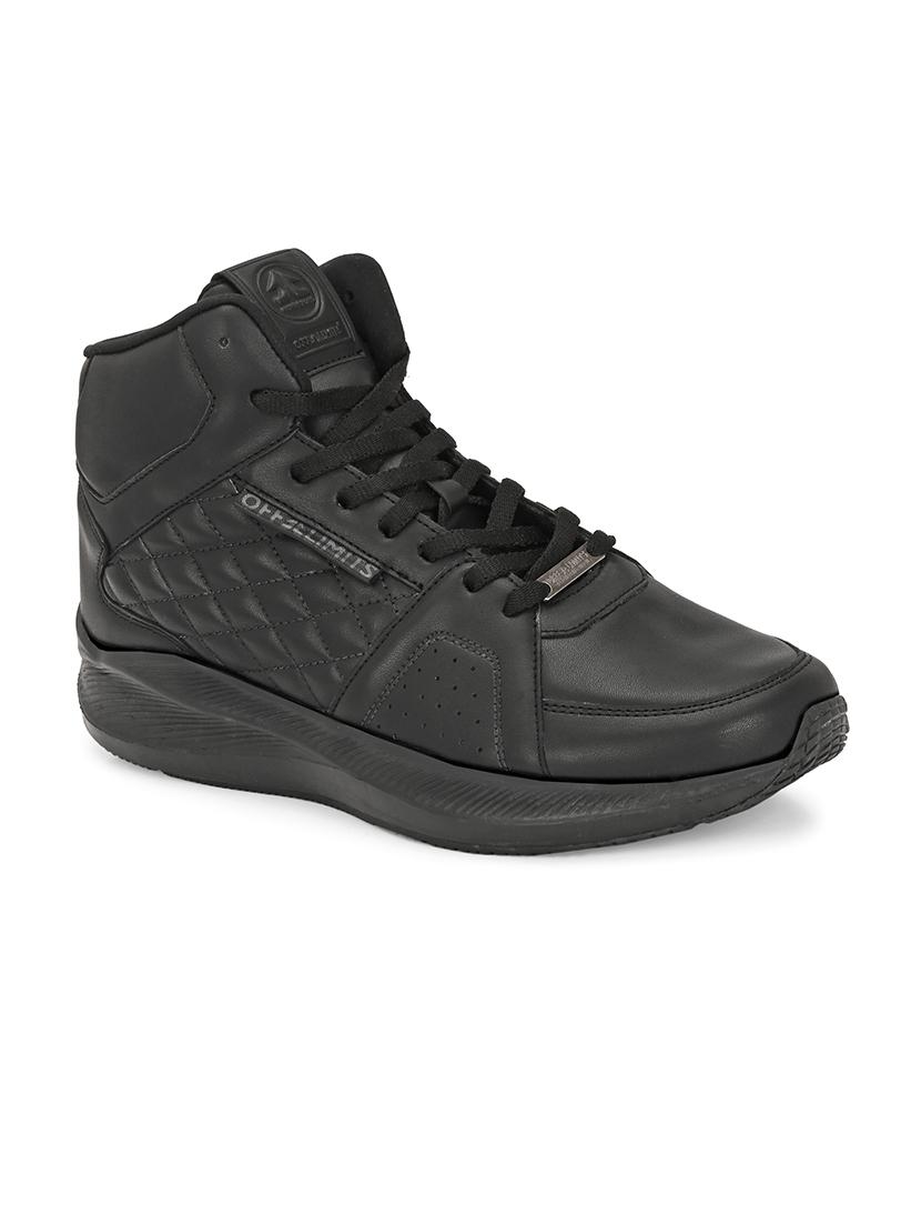 men solid lace up high ankle sneaker - 21730710 -  Standard Image - 1