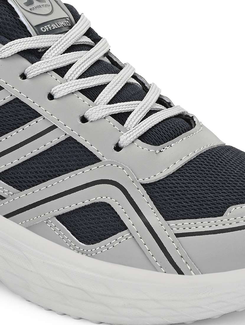 men solid grey sport shoes - 21730711 -  Standard Image - 4