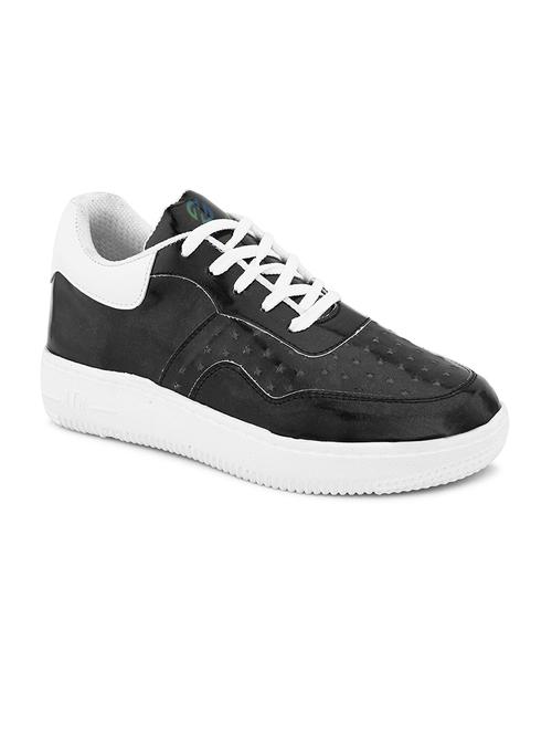 women black lace-up casual shoes - 21730834 - Standard Image - 0
