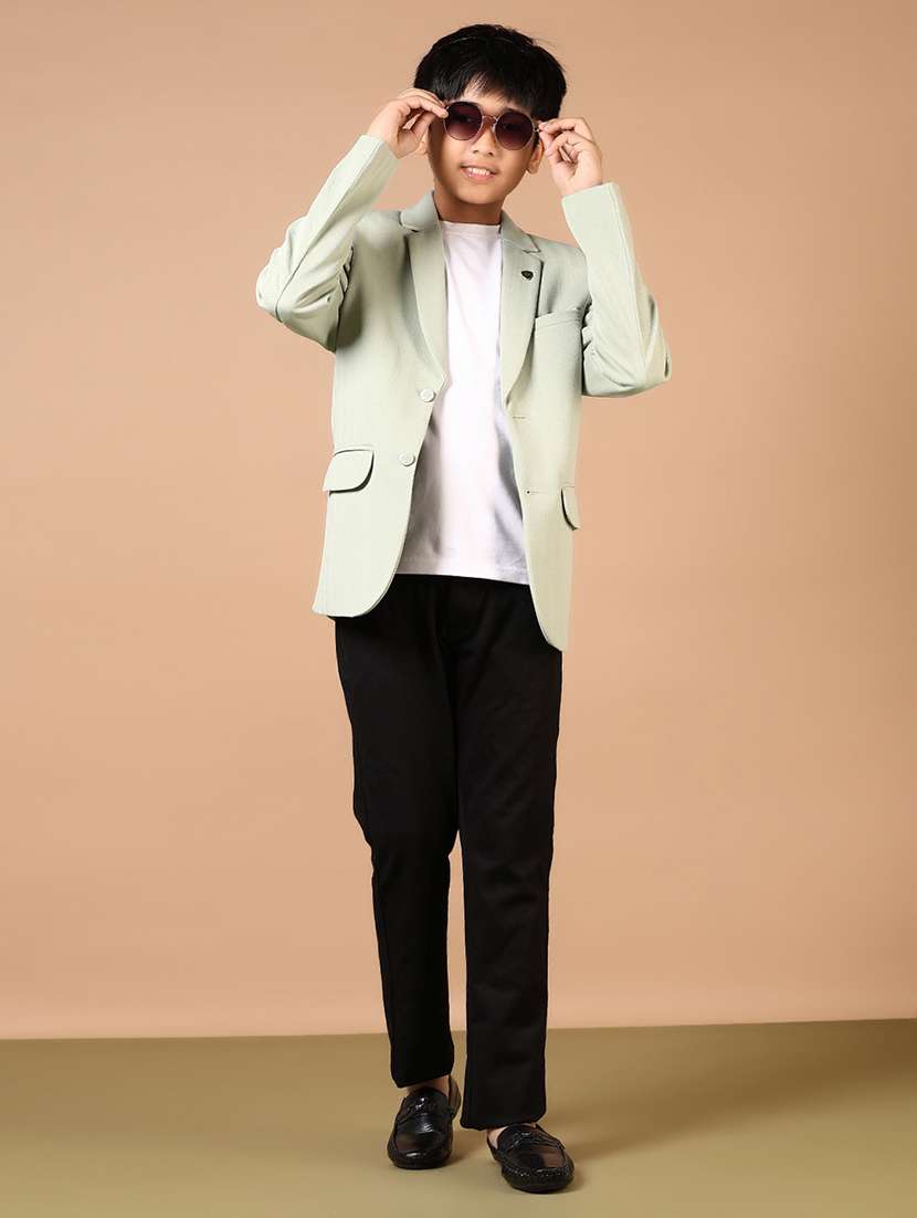 boys solid long sleeve blazer  - 21730855 -  Standard Image - 4