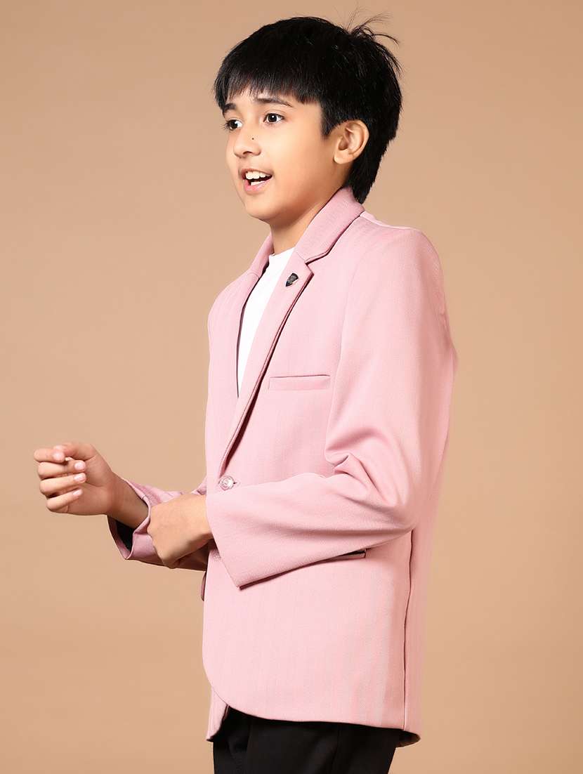 boys solid long sleeve blazer  - 21730856 -  Standard Image - 1