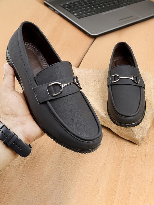 women black slip on loafers - 21731176 -  Standard Image - 0